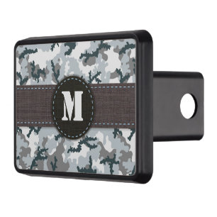 Urban camouflage tow hitch cover