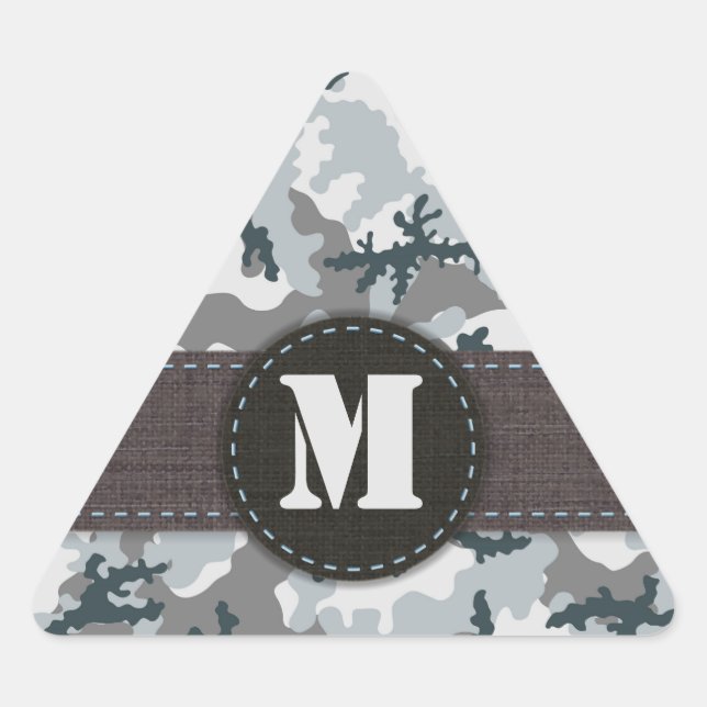 Urban camouflage triangle sticker (Front)
