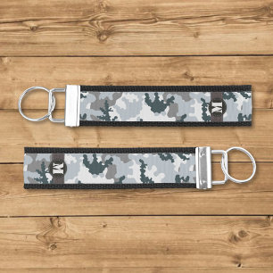 Urban camouflage wrist keychain