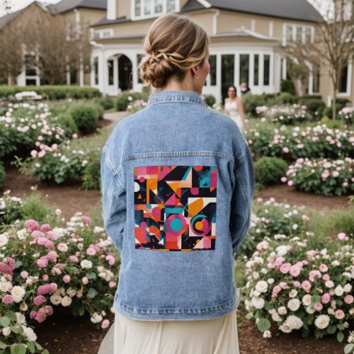 Urban Canvas Denim Jacket Wearable Modern Art Denim Jacket