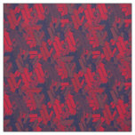 Urban Chaos In Every Way Red Navy Arrows Pattern Fabric