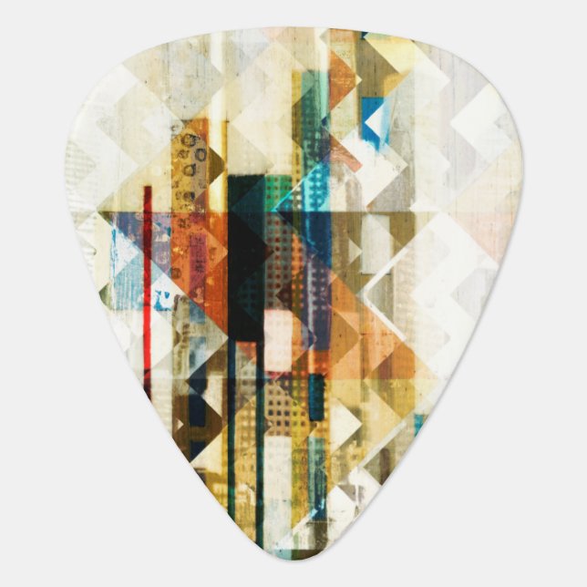 Urban Chevron II Guitar Pick (Front)