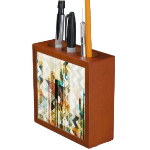 Urban Chevron II Pencil/Pen Holder