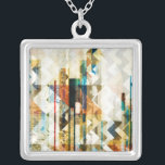 Urban Chevron II Silver Plated Necklace<br><div class="desc">Home Décor</div>