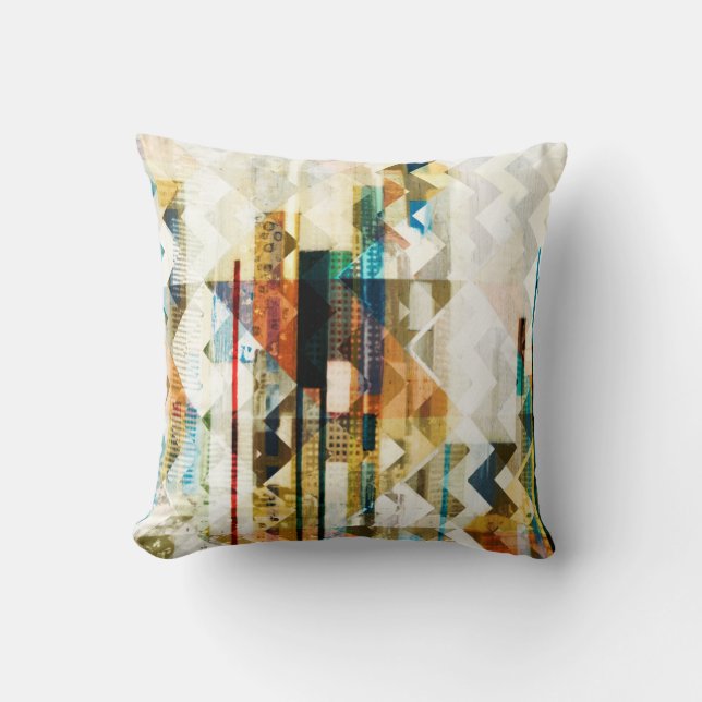 Urban Chevron II Throw Pillow (Front)