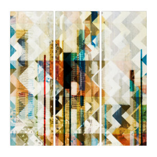 Urban Chevron II Triptych