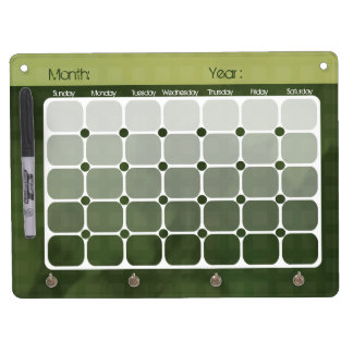 Urban Chic Gradient Calendar Dry Erase Board