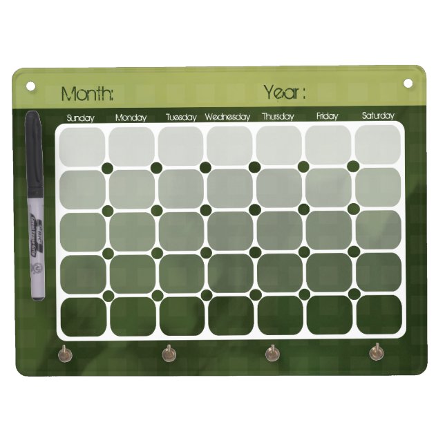 Urban Chic Gradient Calendar Dry Erase Board (Front)