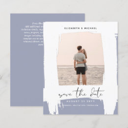 Urban Chic Minimalist PHOTO Save The Dates BUDGET