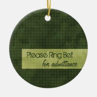 Urban Chic Please Ring Bell Ornament