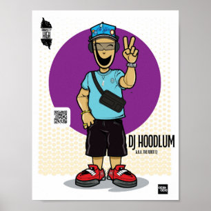 Urban City High DJ HOODLUM a.k.a. The Robot Dj Poster