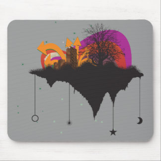 urban city in the sky mouse pad