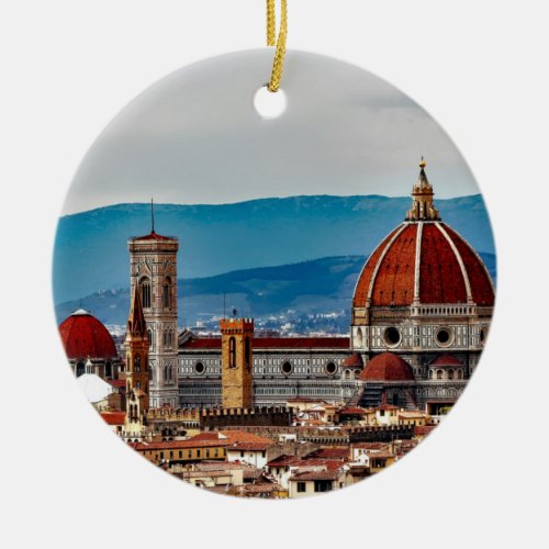 Urban City of Florence Italy Ceramic Ornament