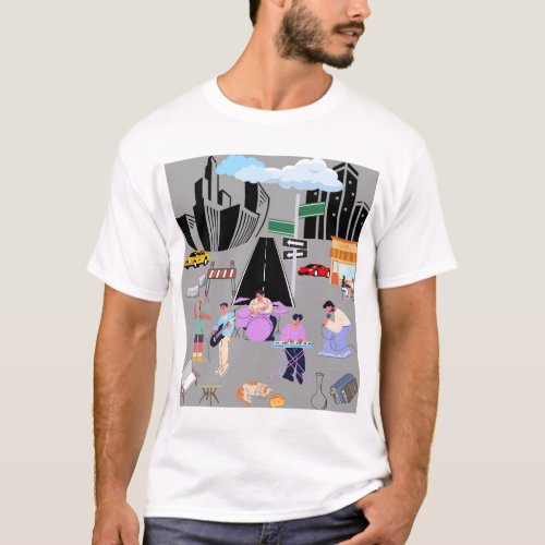 Urban City T_Shirt for Men and Women