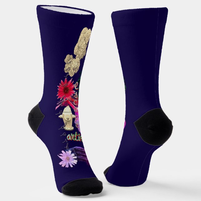Urban Cityscape Escape Artist  Socks (Angled)