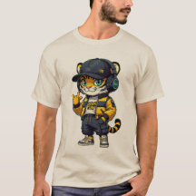Urban Claw Tiger Cub | Cool Streetwear DJ Cat with