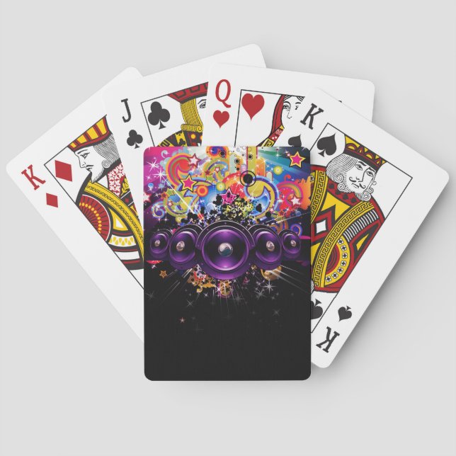 Urban Club Hip Hop DJ Dancing Dance Music Poker Cards (Back)
