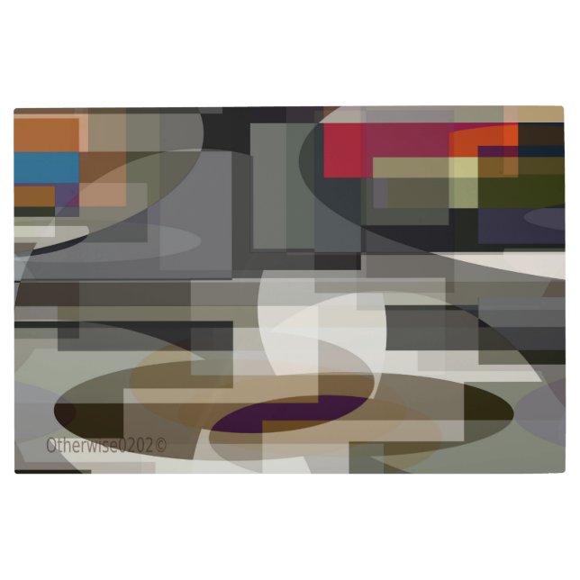 urban collider abstract Metal Wall Art (Front)