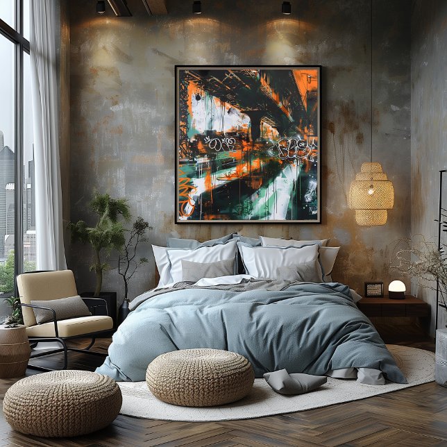 Urban Colors: Night Graffiti Poster (Creator Uploaded)