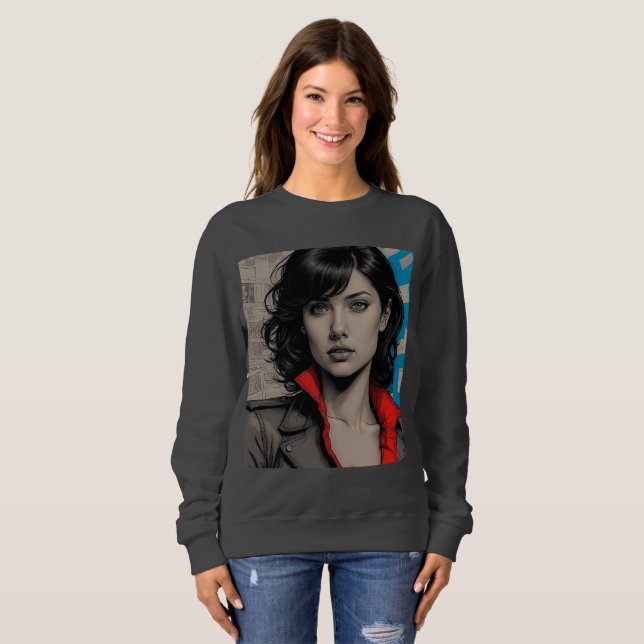 Urban Comic Portrait Tee — Bold Art Vibe (Front Full)