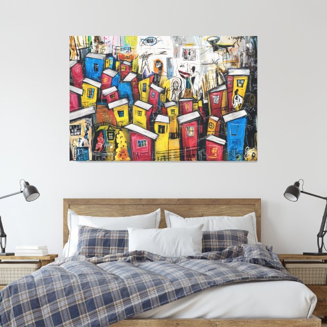 Urban Communities Canvas Print (Insitu(Bedroom))