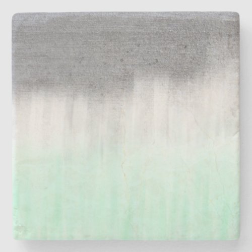 urban concrete mint green stone coaster