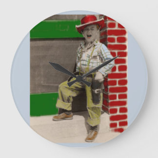 urban cowboy large clock