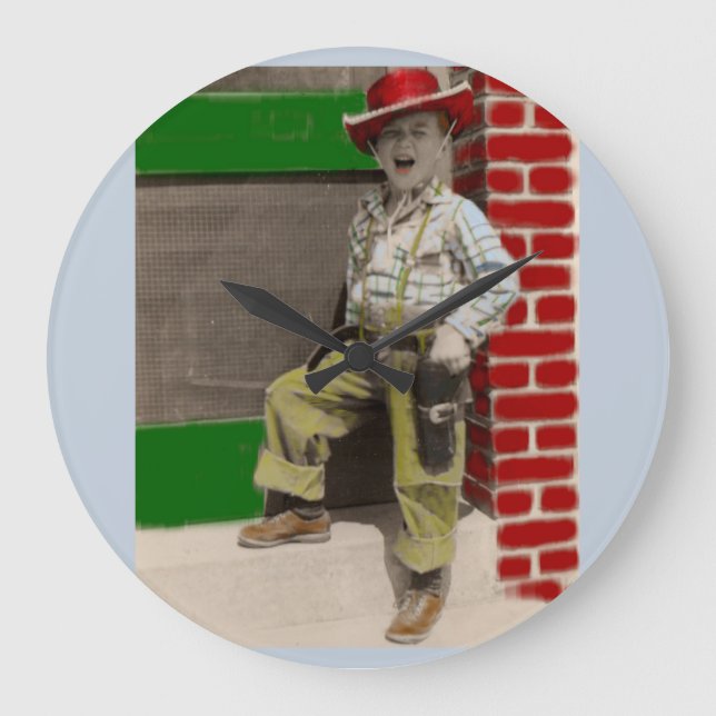 urban cowboy large clock (Front)