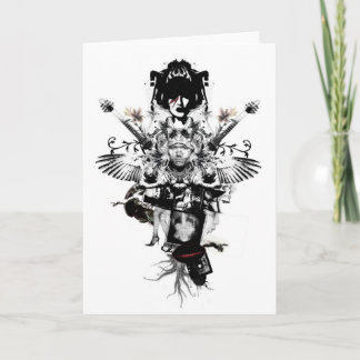 Urban Cowboy - rockstar - Greeting Card