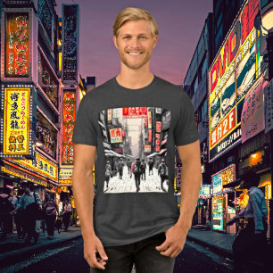 Urban Cyberpunk Vibes - Japanese Street Art  Tri-Blend Shirt