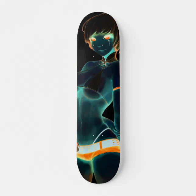 Urban Dark Elf Rave Chick Element Pro Trick Deck | Zazzle