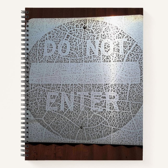 Urban Decay Theme - Rusted Sign Spiral Notebook (Front)