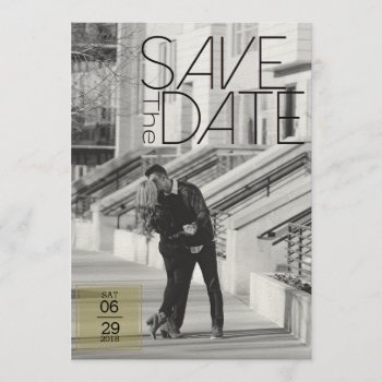Urban Deco Save The Date | Wedding by RedefinedDesigns at Zazzle