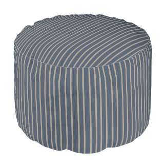 Urban decor stripe pattern pouf footstool beanbag