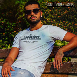 URBAN DENIM Denim Typography Appliqué Effect T-Shirt