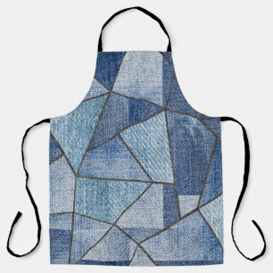 Urban Denim: Distressed Patchwork Design Apron