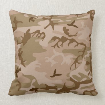 Urban Desert Camouflage Throw Pillow Urban Desert Camouflage Throw Pillow