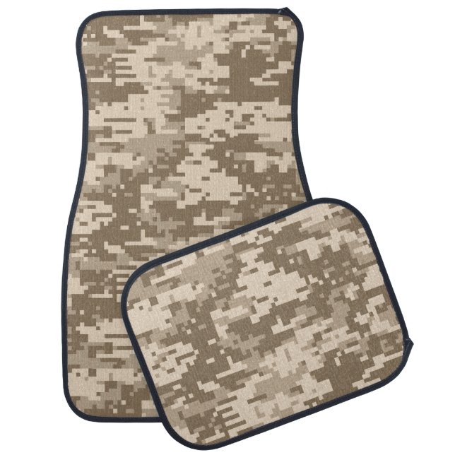 Urban Desert Digital Camo Pattern Car Floor Mat (Set)