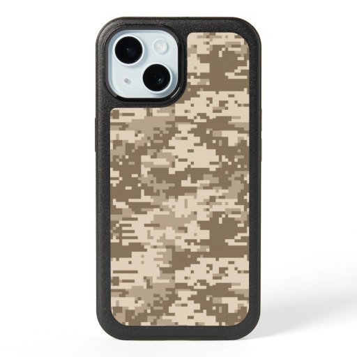 Urban Desert Digital Camo Pattern iPhone 15 Case