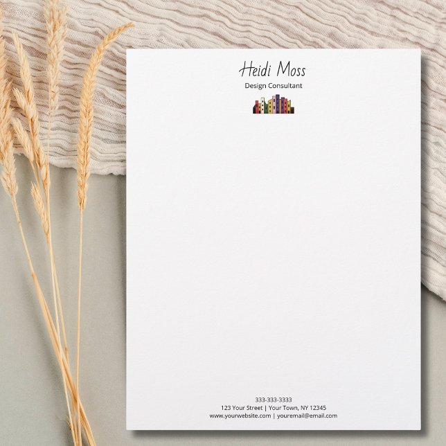 Urban Design Consultant Modern Colorful Skyline  Letterhead (Creator Uploaded)