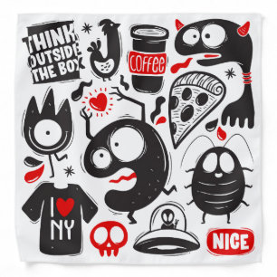Urban Doodle Chaos Bandana