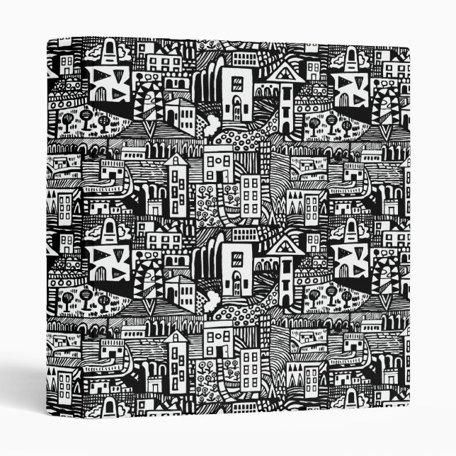 Urban Dream - Black 3 Ring Binder (Front/Spine)