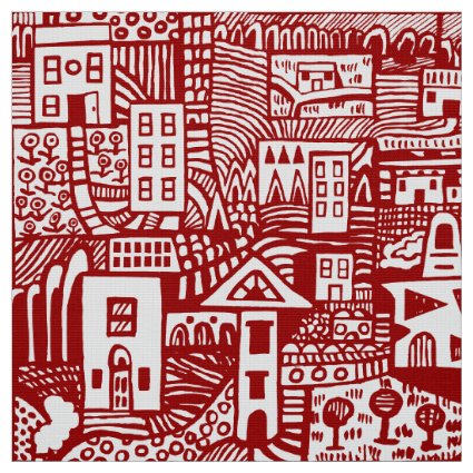 Urban Dream - Ruby Red Fabric