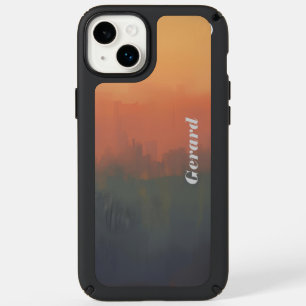 Urban Dreamscape at Sunset – Abstract Cityscape Ar Speck iPhone 14 Plus Case