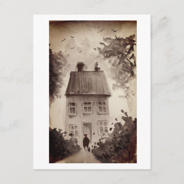 Urban Dwellers Watercolour Art Postcard (Front)