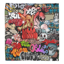 Urban dynamic street art Graffiti art pattern Bandana Urban dynamic street art Graffiti art pattern Bandana