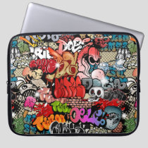 Urban dynamic street art Graffiti art pattern Laptop Sleeve