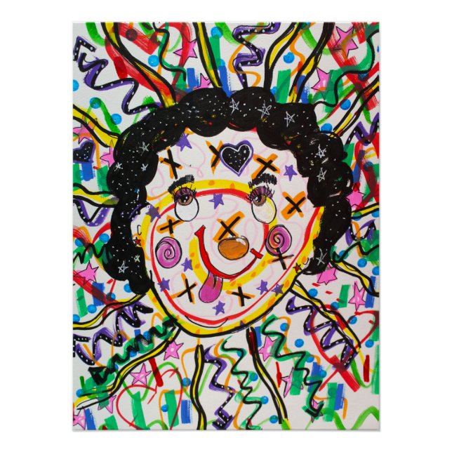 Urban Edgy Abstract Graffiti Poster | Positivity (Front)