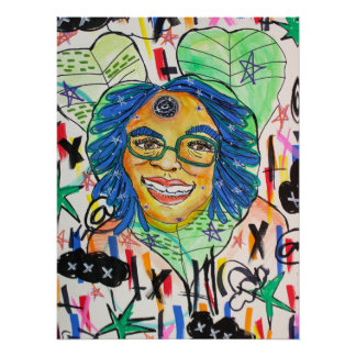 Urban Edgy Abstract Graffiti Poster | Summer Kaos