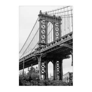 Urban Elegance - Manhattan Bridge NYC Acrylic Print